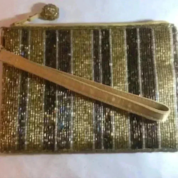 Amanda Smith Beaded‎ Clutch Bag Purse Wristlet - Picture 4 of 9